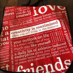 NEW Lululemon Red Reusable Shopping Bag